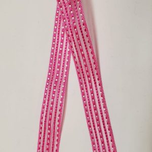 NOUVEAU ruban fantaisie organza façon couture rose fushia 1.5 cm