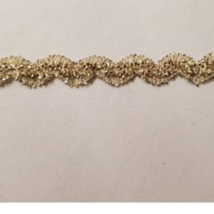 lot d'élastique serpentine doré 10 mm