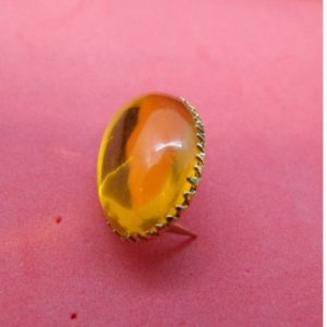 Strass à Griffe Ovale Doré – 2,5 x 1,8 cm – Plusieurs Couleurs