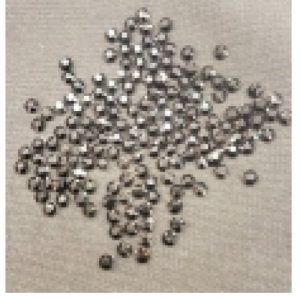 LOT DE 144 Strass Hot Fix EN Verre Rond Gris anthracite 6.5 mm