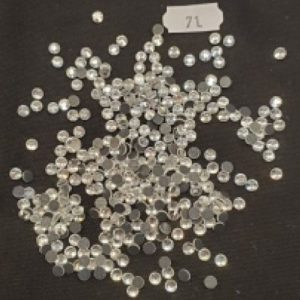 LOT DE 360 Strass En Verre Rond Argent 5 MM