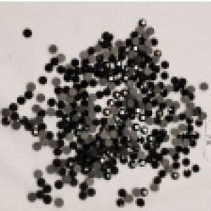 LOT DE 360 Strass En Verre Rond Noir 5 MM