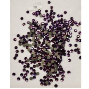 LOT DE 360 Strass En Verre Rond Violet 5 MM