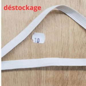 Déstockage Élastique Blanc 10 mm – Lot de 5 ou 20 m – Souple et Résistant