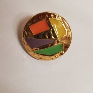 Bouton Strass Multicolore, 18 mm