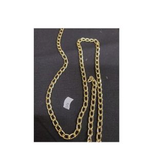 Nouvelle chaînette métallique doré décorative, longueur 8 mm/ largeur 5 mm