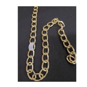 Nouvelle chaînette métallique doré décorative, largeur 10 mm / longueur 15 mm