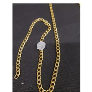 Nouvelle fine chaînette métallique doré décorative, largeur 8,5 mm/ longueur 11,5 mm
