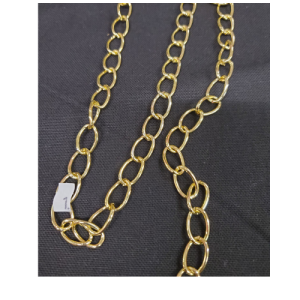 Nouvelle Chainette Métalique Décorative Dore Leger Longueur 15 mm/ largeur 10 mm