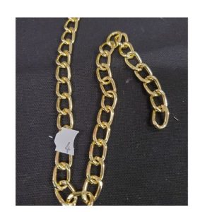 Nouvelle chaînette métallique doré décorative, longueur 13 mm/ largeur 9 mm