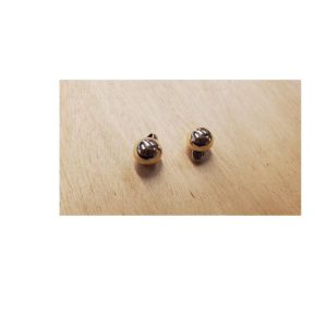 bouton boule acrylique doré , 1 cm