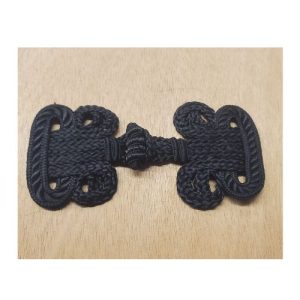bouton brandebourg noir longueur 12 cm / largeur 7 cm