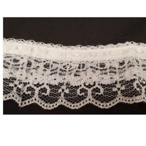 dentelle à 2 rangées blanche 5 cm