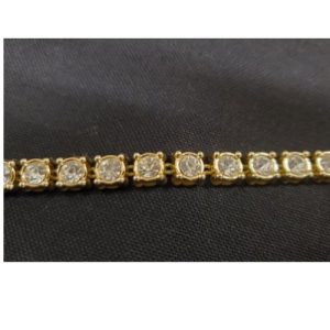 ruban strass doré 8 mm