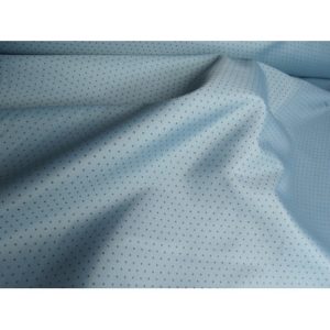 Doublure à motifs Bleu Canard à pois 140 cm