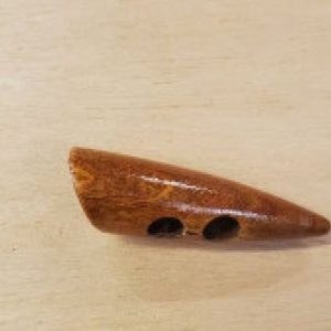 BOUTON / BÛCHETTE À 2 TROU A BOIS ,LONGUEUR: 4,5 CM / LARGEUR: 14 MM