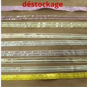 Déstockage ruban organza 10 mm – Lot 4 m ou 10 m – Plusieurs couleurs