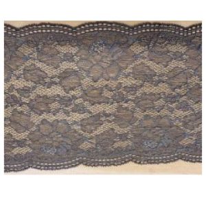 Dentelle de calais jacquard coloris bronze etoile 20 cm