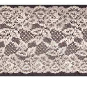 Dentelle de calais leavers naturel 22 cm