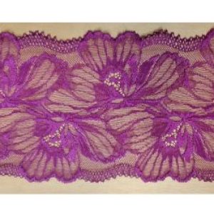 Dentelle de calais leavers fushia 15 cm
