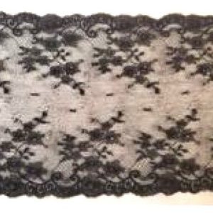 dentelle de calais noire 18 cm