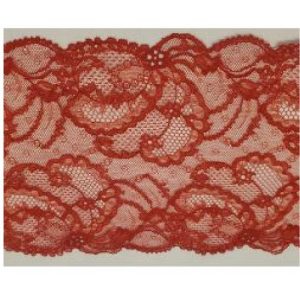 dentelle de calais rouge cerise 16 cm