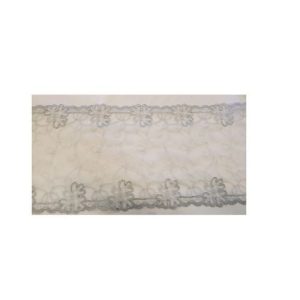 dentelle /broderie de calais gris clair 20 cm