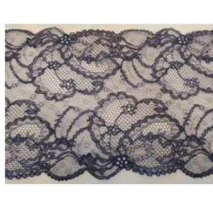 dentelle de calais leavers bleu marine 18 cm