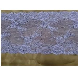 Dentelle De Calais Jacquard Bleu Vif Tronic 17 cm
