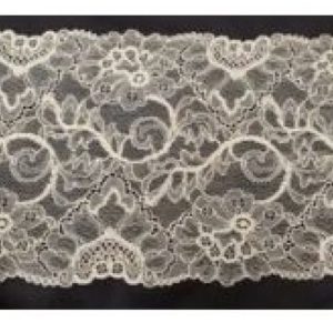 Dentelle de calais leavers ottico beige 18 cm