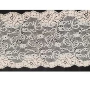 Dentelle de calais milk lw peatel jacquard 17 cm