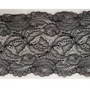 dentelle de calais noire 15 cm