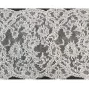 dentelle de calais naturel blanc cassé 26 cm