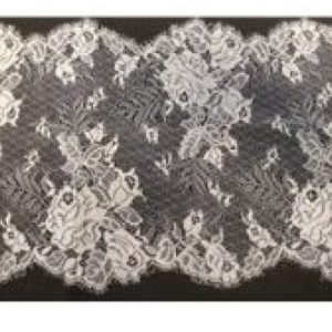 dentelle de calais blanche 26 cm