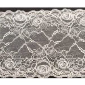 dentelle de calais rose poudré 22 cm