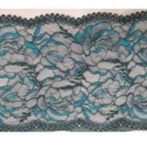dentelle de calais vert turquoise 21 cm