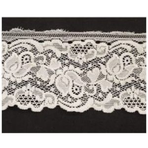 Dentelle De Calais Naturel Blanc Cassé 8 cm