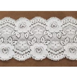 dentelle de calais blanche 8 cm