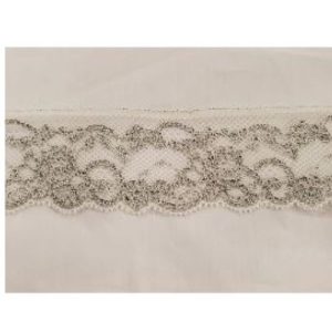 dentelle de calais bicolore naturel gris perle 5 cm