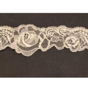 Dentelle De Calais Rose Saumoné 5 cm