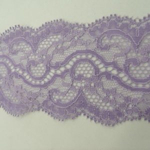 dentelle de calais violet et parme 7 cm