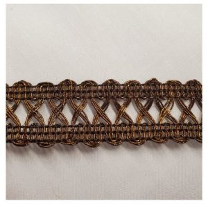 Ruban fantaisie cuivré 30 mm