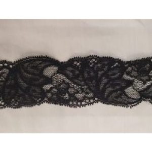 dentelle de calais noire 5 cm