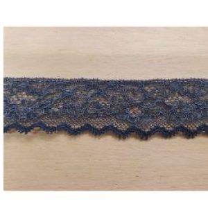 dentelle de calais surbrodée gris antracite 3 cm