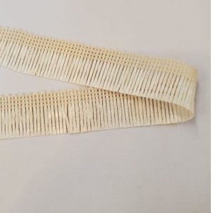 ruban frange coloris naturel beige clair 25 mm