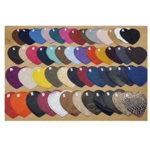 coudiere simili cuir motif coeur