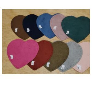coudiere simili daim motif coeur