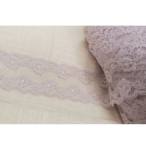 dentelle de calais parme clair 6 cm