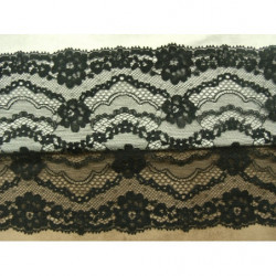 dentelle de calais noire 8 a 25 cm