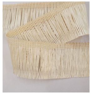 Ruban Frange Coloris Naturel Beige Clair 5.5 cm